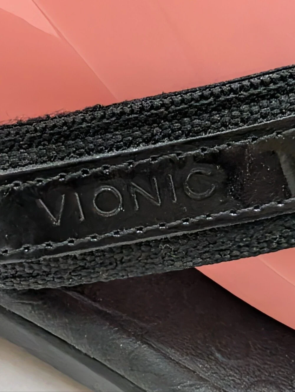 Vionic Women's 8 Tide Black Flip Flops  Sandals Arch Support